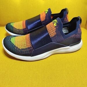 APL TechLoom Bliss Navy Molten Energy Rainbow Sneaker Slip On Women's  Size 10.5